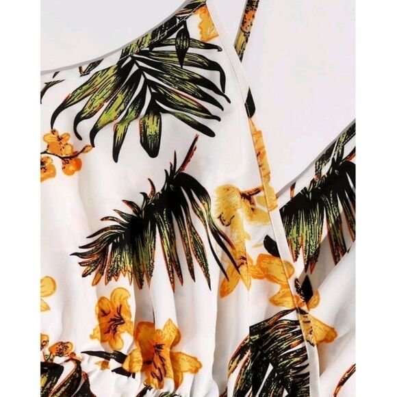 brand NEW WOMEN'S TROPICAL PRINTED ROMPER SZ 0X(12) - Picture 6 of 7
